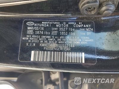 Zdjęcie 12 z 12 samochodu: 2016 HYUNDAI ACCENT SE VIN:KMHCT4AE6GU112144 - miniatura