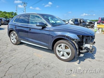 Czwarte zdjęcie samochodu z boku: 2018 AUDI Q5 PREMIUM PLUS VIN:WA1BNAFY9J2211601 - miniatura