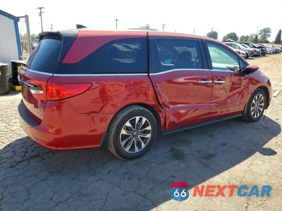 Trzecie zdjęcie samochodu z tyłu: 2022 HONDA ODYSSEY EXL VIN:5FNRL6H74NB046104 - miniatura