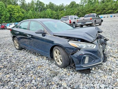 Czwarte zdjęcie samochodu z boku: 2019 HYUNDAI SONATA SEL VIN:5NPE34AF6KH813758 - miniatura