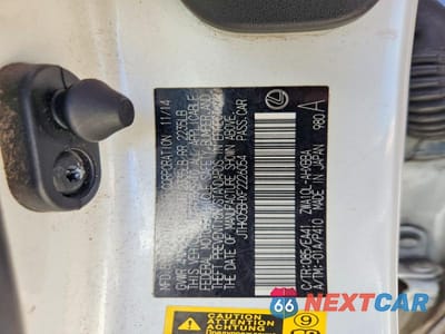 Zdjęcie 12 z 12 samochodu: 2015 LEXUS CT 200 VIN:JTHKD5BHXF2226054 - miniatura