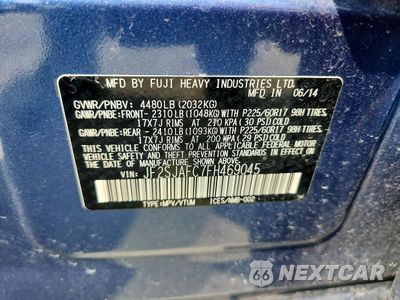 Zdjęcie 13 z 13 samochodu: 2015 SUBARU FORESTER 2.5I PREMIUM VIN:JF2SJAFC7FH469045 - miniatura
