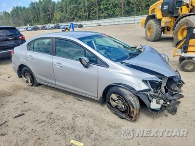Czwarte zdjęcie samochodu z boku: 2013 HONDA CIVIC LX VIN:2HGFB2F55DH575846 - miniatura