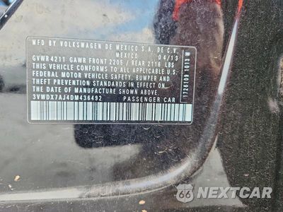Zdjęcie 12 z 12 samochodu: 2013 VOLKSWAGEN JETTA SE VIN:3VWDX7AJ4DM436492 - miniatura