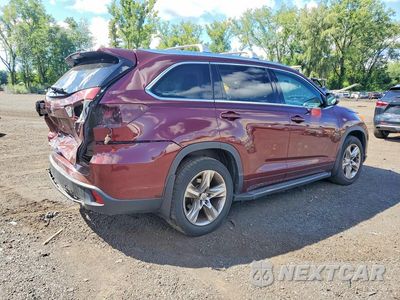 Trzecie zdjęcie samochodu z tyłu: 2014 TOYOTA HIGHLANDER LIMITED VIN:5TDDKRFH1ES031209 - miniatura