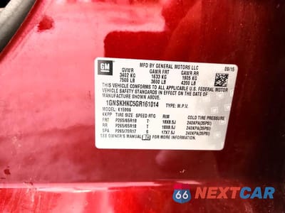 Zdjęcie 13 z 13 samochodu: 2016 CHEVROLET SUBURBAN K1500 LT VIN:1GNSKHKC5GR161014 - miniatura