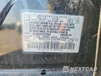Zdjęcie 13 z 13 samochodu: 2016 NISSAN SENTRA S VIN:3N1AB7AP7GY303346 - miniatura