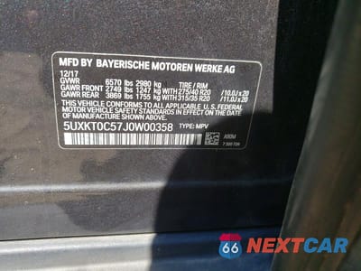 Zdjęcie 12 z 12 samochodu: 2018 BMW X5 XDR40E VIN:5UXKT0C57J0W00358 - miniatura