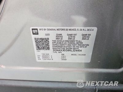 Zdjęcie 13 z 13 samochodu: 2024 CHEVROLET EQUINOX LT VIN:3GNAXJEG9RL224404 - miniatura