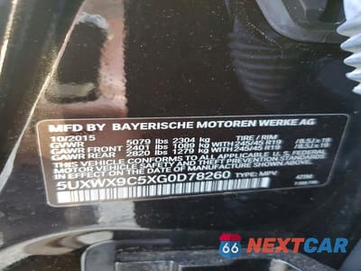 Zdjęcie 13 z 13 samochodu: 2016 BMW X3 XDRIVE28I VIN:5UXWX9C5XG0D78260 - miniatura
