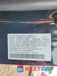 Zdjęcie 14 z 14 samochodu: 2025 HONDA ODYSSEY SPORT-L VIN:5FNRL6H78SB058350 - miniatura