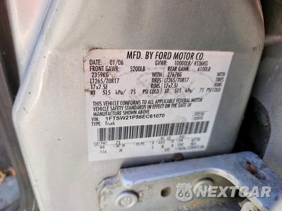 Zdjęcie 12 z 12 samochodu: 2006 FORD F250 SUPER DUTY VIN:1FTSW21P56EC61070 - miniatura