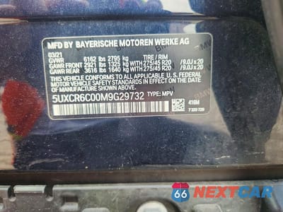 Zdjęcie 13 z 13 samochodu: 2021 BMW X5 XDRIVE40I VIN:5UXCR6C00M9G29732 - miniatura