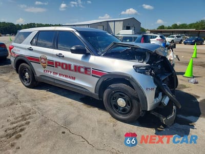 Czwarte zdjęcie samochodu z boku: 2021 FORD EXPLORER POLICE INTERCEPTOR VIN:1FM5K8AB3MGA96701 - miniatura