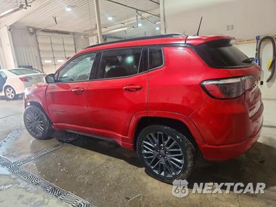 Drugie zdjęcie samochodu z przodu: 2022 JEEP COMPASS LIMITED VIN:3C4NJDCB7NT195385 - miniatura