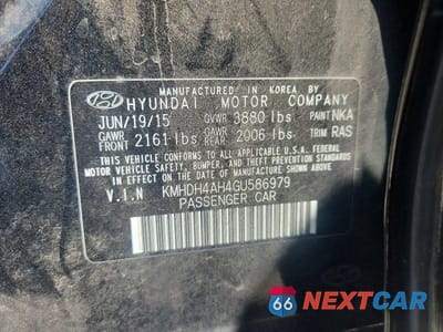 Zdjęcie 12 z 12 samochodu: 2016 HYUNDAI ELANTRA SPORT VIN:KMHDH4AH4GU586979 - miniatura
