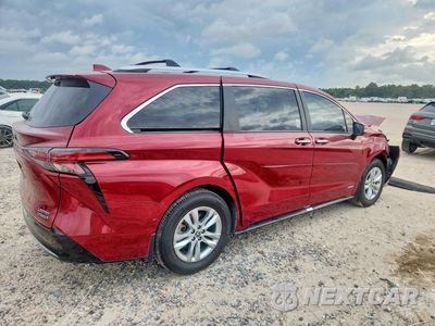 Trzecie zdjęcie samochodu z tyłu: 2021 TOYOTA SIENNA LIMITED 7-PASSENGER VIN:5TDZRKEC2MS066841 - miniatura