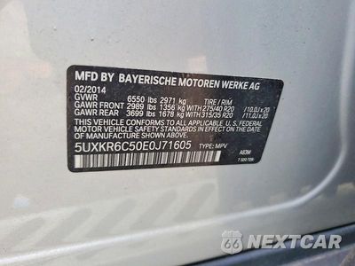 Zdjęcie 12 z 12 samochodu: 2014 BMW X5 XDRIVE50I VIN:5UXKR6C50E0J71605 - miniatura
