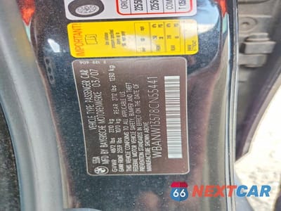 Zdjęcie 12 z 12 samochodu: 2008 BMW 535 I VIN:WBANW13578CN55441 - miniatura