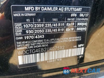 Zdjęcie 13 z 13 samochodu: 2018 MERCEDES-BENZ GLA 250 VIN:WDCTG4EB2JJ407592 - miniatura