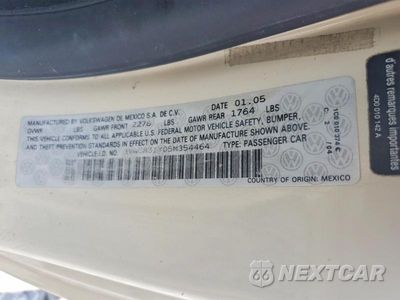 Zdjęcie 12 z 12 samochodu: 2005 VOLKSWAGEN NEW BEETLE GLS VIN:3VWCM31Y05M354464 - miniatura