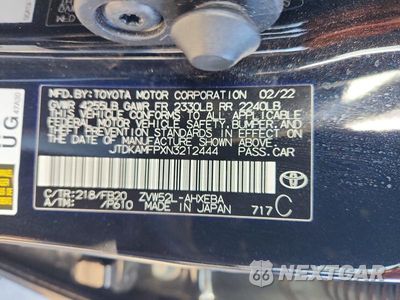 Zdjęcie 12 z 12 samochodu: 2022 TOYOTA PRIUS PRIME LE VIN:JTDKAMFPXN3212444 - miniatura