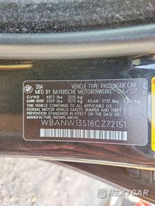 Zdjęcie 12 z 12 samochodu: 2008 BMW 535 I VIN:WBANW13518CZ72151 - miniatura