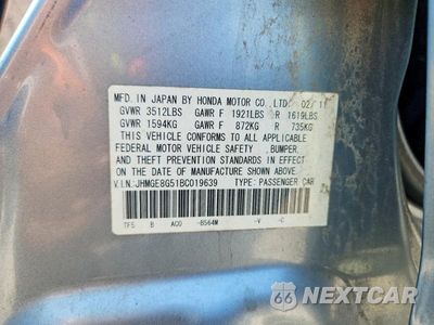 Zdjęcie 12 z 12 samochodu: 2011 HONDA FIT SPORT VIN:JHMGE8G51BC019639 - miniatura