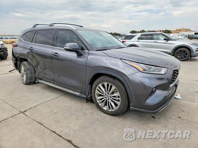 Czwarte zdjęcie samochodu z boku: 2025 TOYOTA HIGHLANDER PLATINUM VIN:5TDKDRBH5SS576770 - miniatura