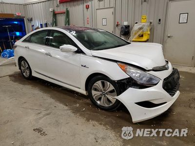 Czwarte zdjęcie samochodu z boku: 2014 HYUNDAI SONATA HYBRID VIN:KMHEC4A49EA102514 - miniatura