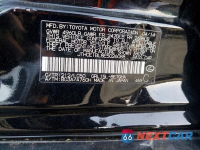 Zdjęcie 12 z 12 samochodu: 2014 LEXUS GS 350 VIN:JTHCE1BL8E5026088 - miniatura