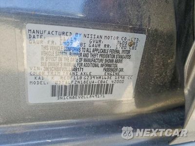 Zdjęcie 13 z 13 samochodu: 2020 NISSAN VERSA SV VIN:3N1CN8EV2LL849171 - miniatura