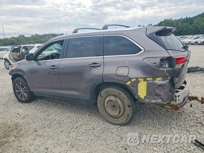 Drugie zdjęcie samochodu z przodu: 2019 TOYOTA HIGHLANDER XLE VIN:5TDKZRFH2KS339990 - miniatura
