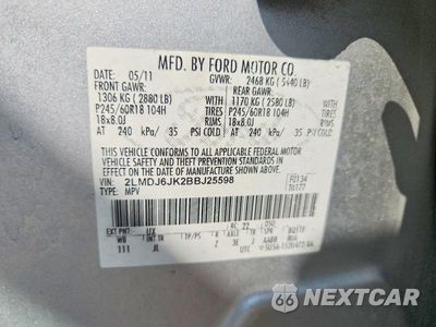 Zdjęcie 12 z 12 samochodu: 2011 LINCOLN MKX VIN:2LMDJ6JK2BBJ25598 - miniatura