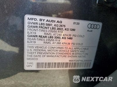 Zdjęcie 13 z 13 samochodu: 2020 AUDI Q5 E PRESTIGE VIN:WA1F2AFY4L2055500 - miniatura
