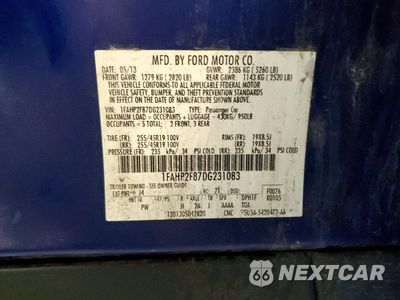 Zdjęcie 13 z 13 samochodu: 2013 FORD TAURUS LIMITED VIN:1FAHP2F87DG231083 - miniatura