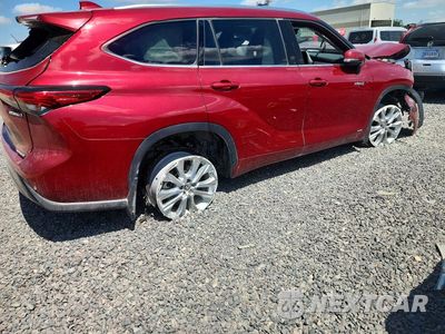 Trzecie zdjęcie samochodu z tyłu: 2021 TOYOTA HIGHLANDER HYBRID LIMITED VIN:5TDXBRCH9MS522840 - miniatura