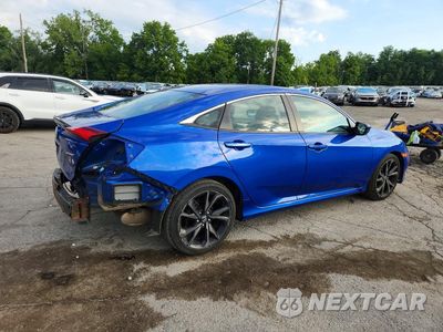 Trzecie zdjęcie samochodu z tyłu: 2020 HONDA CIVIC SPORT VIN:19XFC2F83LE214910 - miniatura