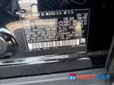 Zdjęcie 13 z 13 samochodu: 2024 HONDA HR-V LX VIN:3CZRZ1H30RM702681 - miniatura
