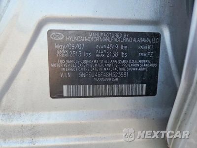 Zdjęcie 12 z 12 samochodu: 2008 HYUNDAI SONATA SE V6 VIN:5NPEU46F48H323981 - miniatura