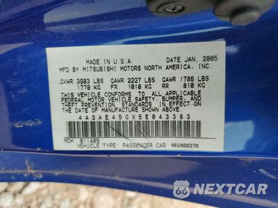 Zdjęcie 12 z 12 samochodu: 2005 MITSUBISHI ECLIPSE SPYDER GS VIN:4A3AE45GX5E043383 - miniatura