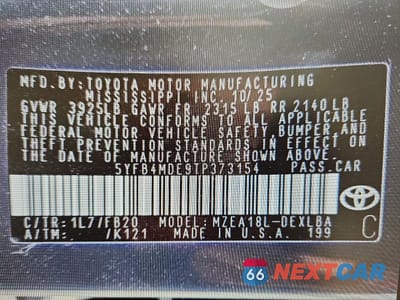 Zdjęcie 12 z 12 samochodu: 2026 TOYOTA COROLLA LE VIN:5YFB4MDE9TP373154 - miniatura