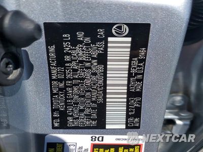 Zdjęcie 12 z 12 samochodu: 2022 LEXUS ES 300H BASE VIN:58ADA1C13NU017890 - miniatura