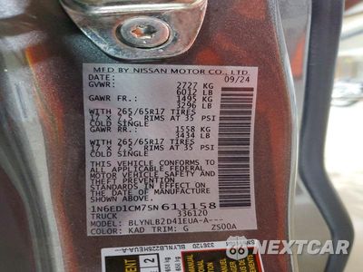 Zdjęcie 13 z 13 samochodu: 2025 NISSAN FRONTIER SV VIN:1N6ED1CM7SN611158 - miniatura