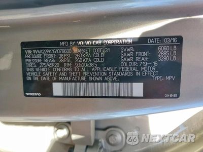 Zdjęcie 13 z 13 samochodu: 2016 VOLVO XC90 T6 VIN:YV4A22PK1G1078600 - miniatura