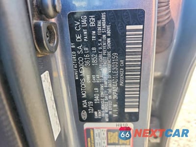 Zdjęcie 13 z 13 samochodu: 2020 KIA RIO S VIN:3KPA24AD1LE303159 - miniatura