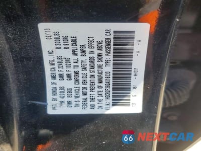 Zdjęcie 12 z 12 samochodu: 2016 HONDA ACCORD LX VIN:1HGCR2F38GA016033 - miniatura