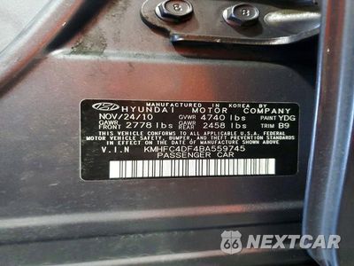 Zdjęcie 13 z 13 samochodu: 2011 HYUNDAI AZERA LIMITED VIN:KMHFC4DF4BA559745 - miniatura