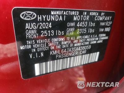 Zdjęcie 12 z 12 samochodu: 2025 HYUNDAI SONATA SEL VIN:KMHL64JA3SA438059 - miniatura