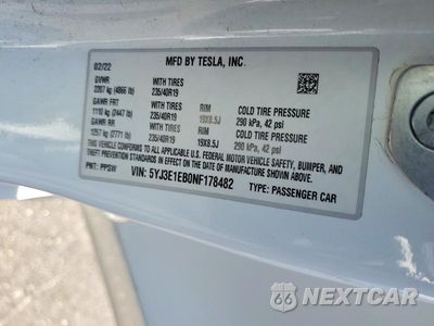 Zdjęcie 12 z 12 samochodu: 2022 TESLA MODEL 3 VIN:5YJ3E1EB0NF178482 - miniatura